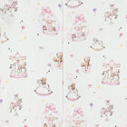 Baby Girls White & Pink Carousel Babygrow, 1, hi-res